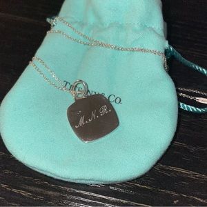 Tiffany and Co. Cushion Charm Pendant Necklace